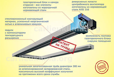 Ленточная система инфракрасного отопления EUCERK