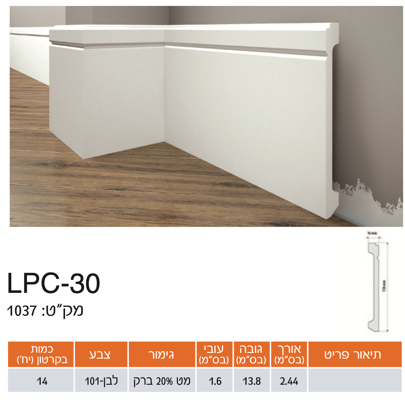 פנל פולימרי LPC-30