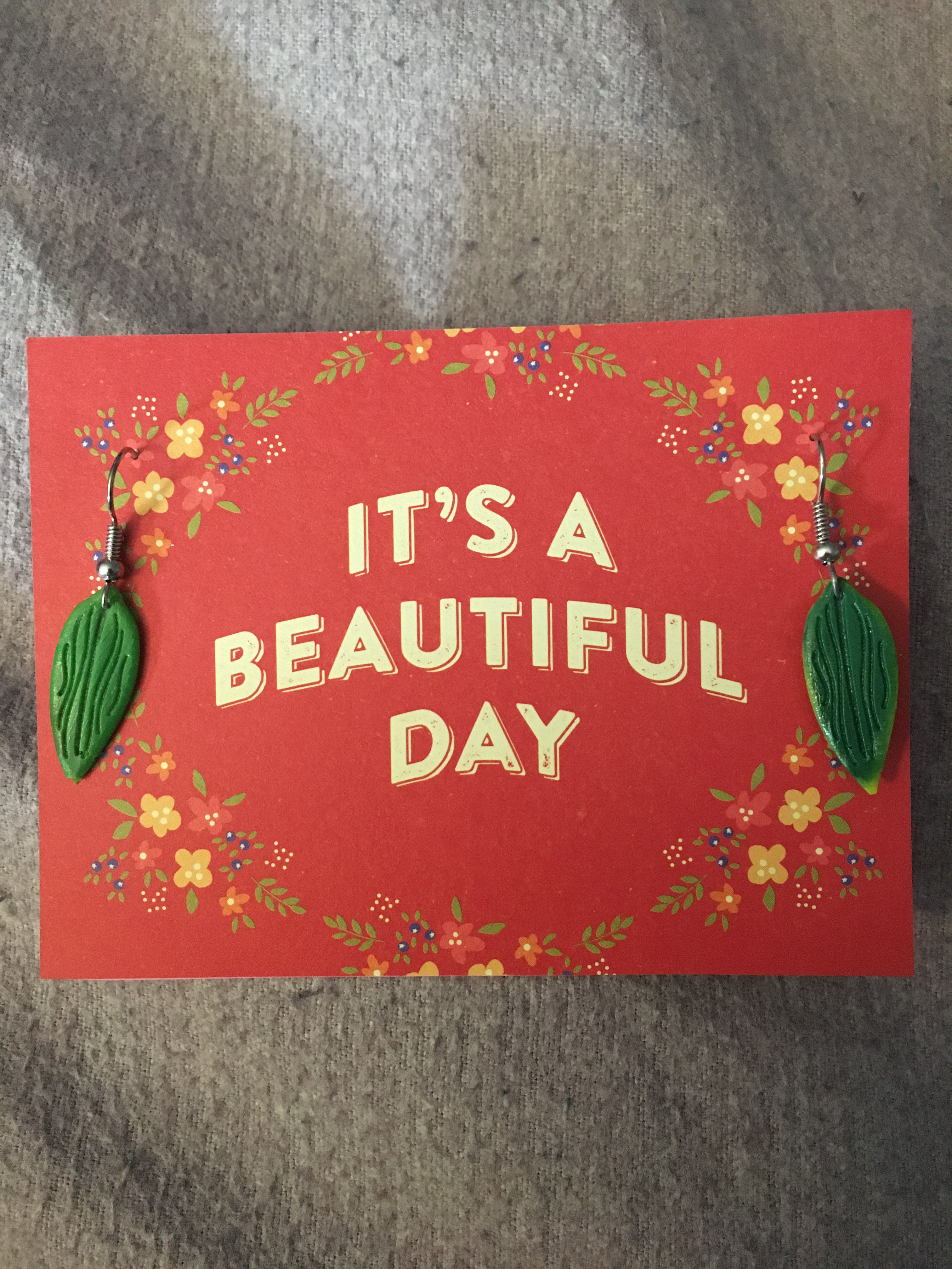 It's a beautiful day green leaves