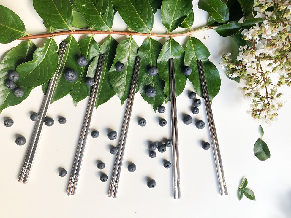 Thumbnail: Sustainable Stainless Steel Chopsticks (Box of 5 pairs)