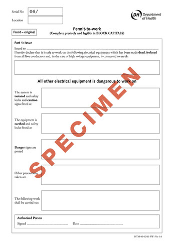 Permit to Work | Docs-Store