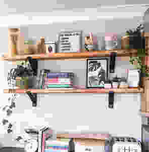 kitchen shelves Harrods New Look Ikea Desenio Jamie Oliver Cook books