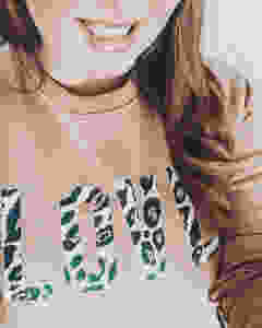 selfish mother love leopard print family store jumper sweater