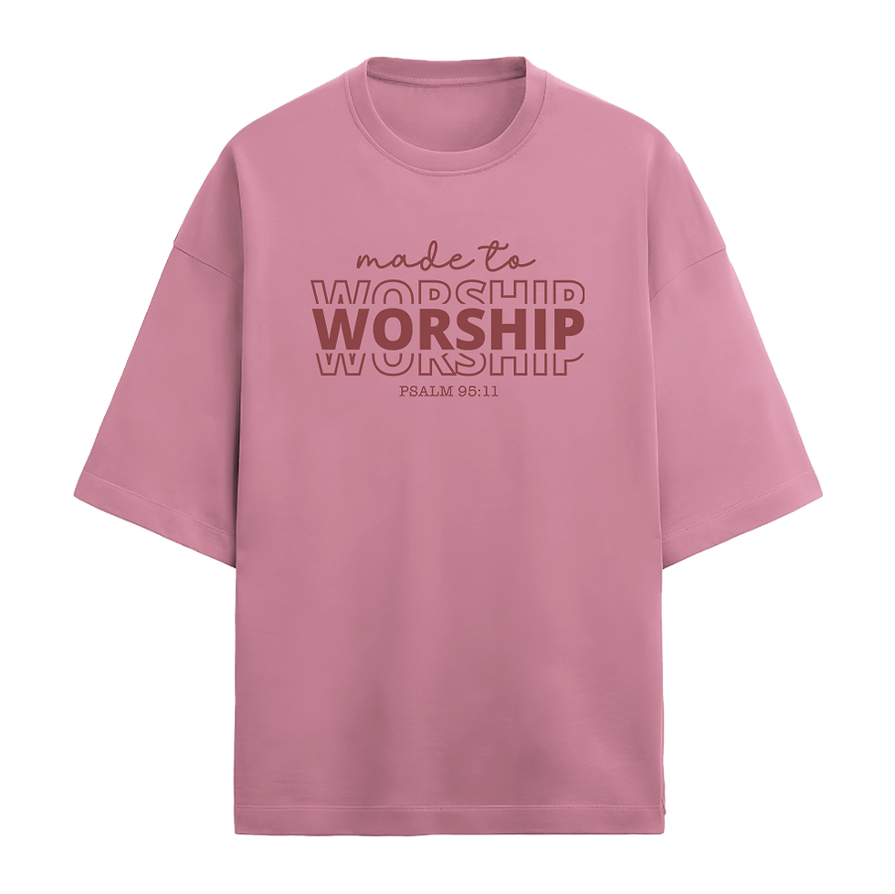 Terry Unisex Oversized T-Shirt Flamingo (TORN24-14)