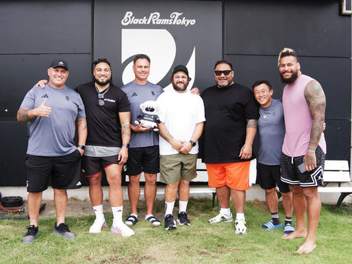 All Blacks great Ma'a Nonu visits his ex-club Black Rams Tokyo