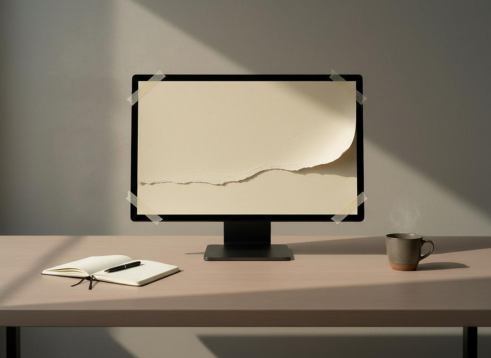 Monitor with torn paper.jpg