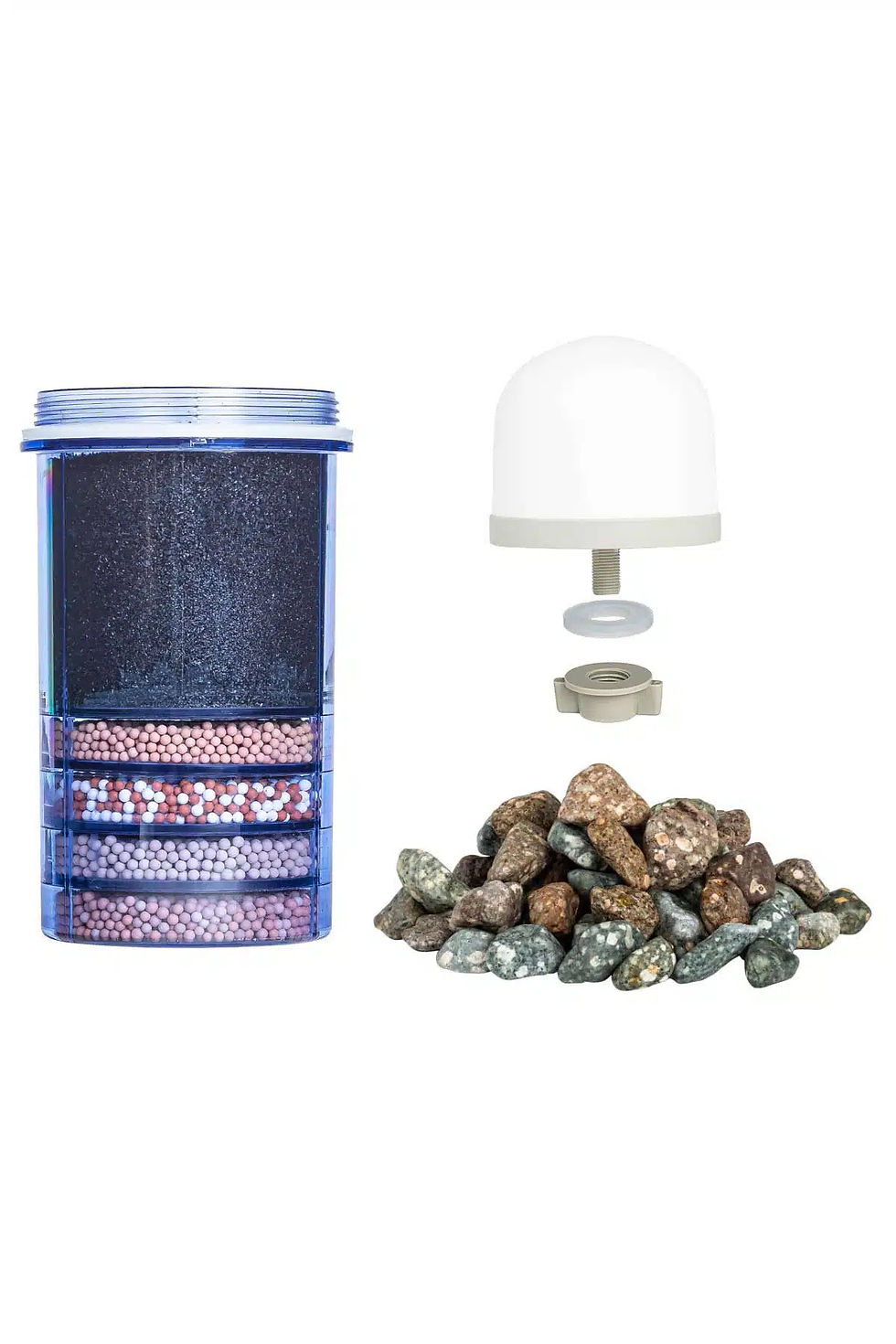 Aqualine 12 (Eco Waterfilter 12) filterset met keramische filter en mineraalstenen (pH-neutraal)