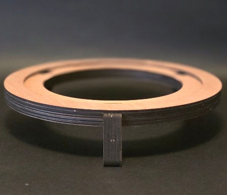Aqualine 18 (Eco Waterfilter 18): Waterfilterbasis in hout - Hoogte=5,5cm