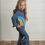 Thumbnail: Hooded Ruffle Navy Pant Set 
