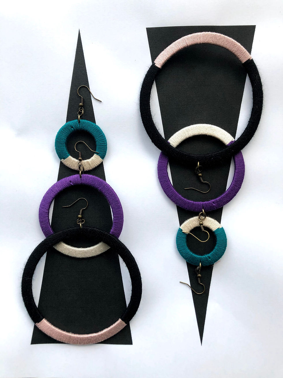 Thumbnail: Two Toned Small Hoop Earrings