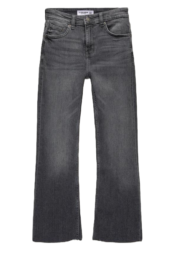 Pull and Bear Orta bel İspanyol paça jean