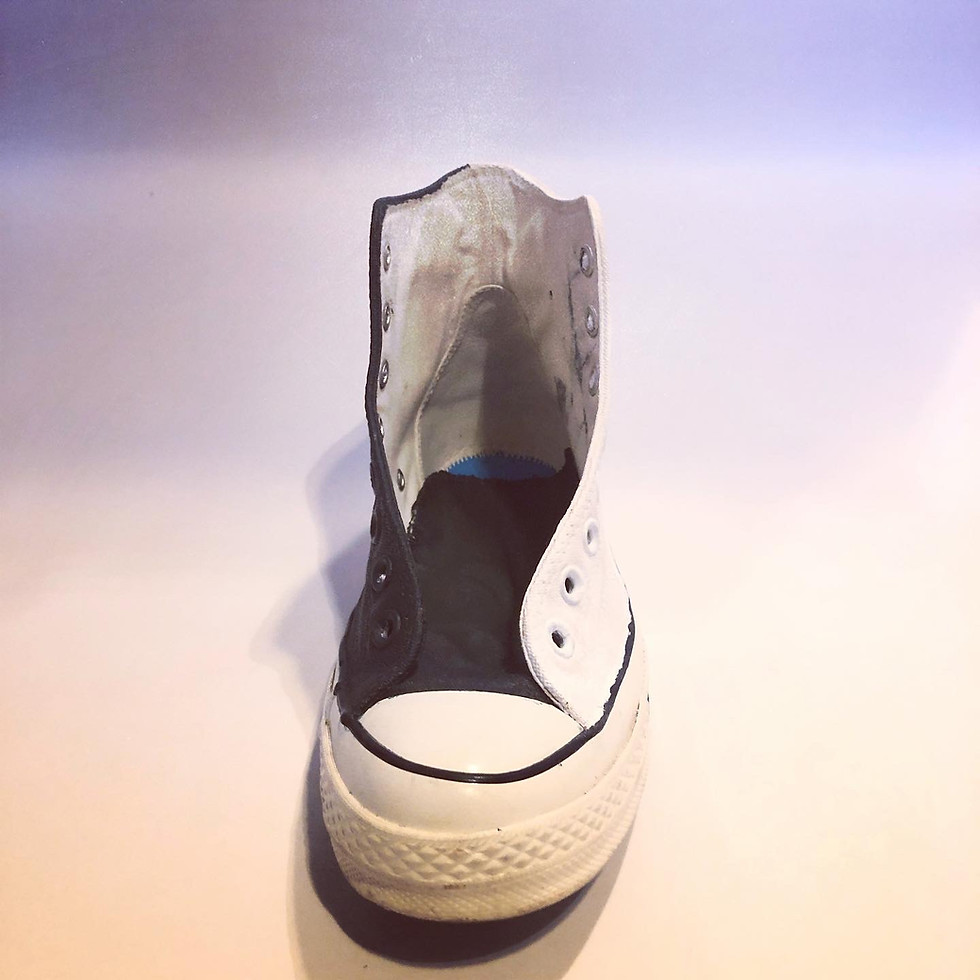 Miniatura: Converse Chuck 70 High - Black and White with Butterfly Design