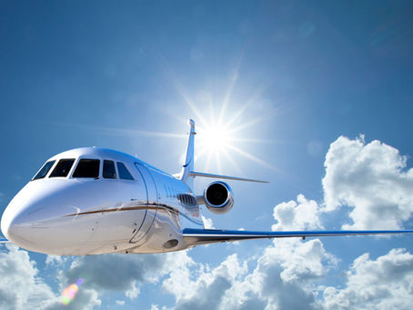 Private jet at Malaga Airport, a strategic gateway to Marbella and the Costa del Sol.