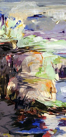 Jeffrey T. Fitzgerald, Perkins Cove and Ogunquit, Maine painting, series: Ogunquit Along The Way