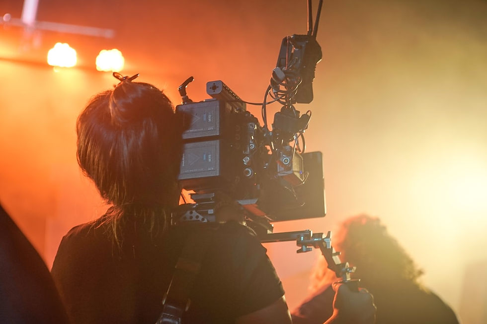 person taking video on the stage