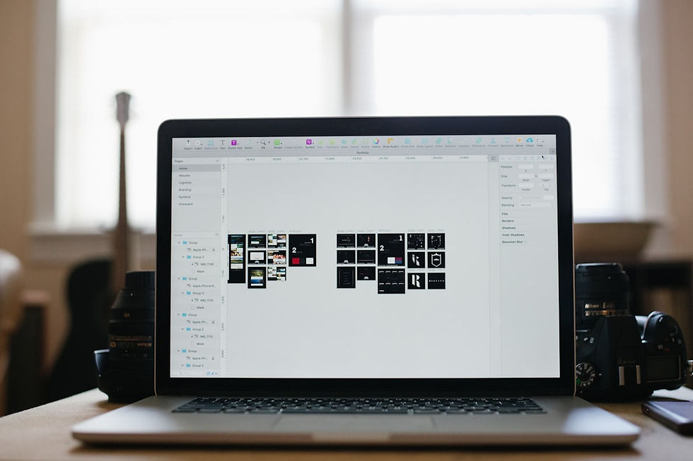 turned-on laptop computer