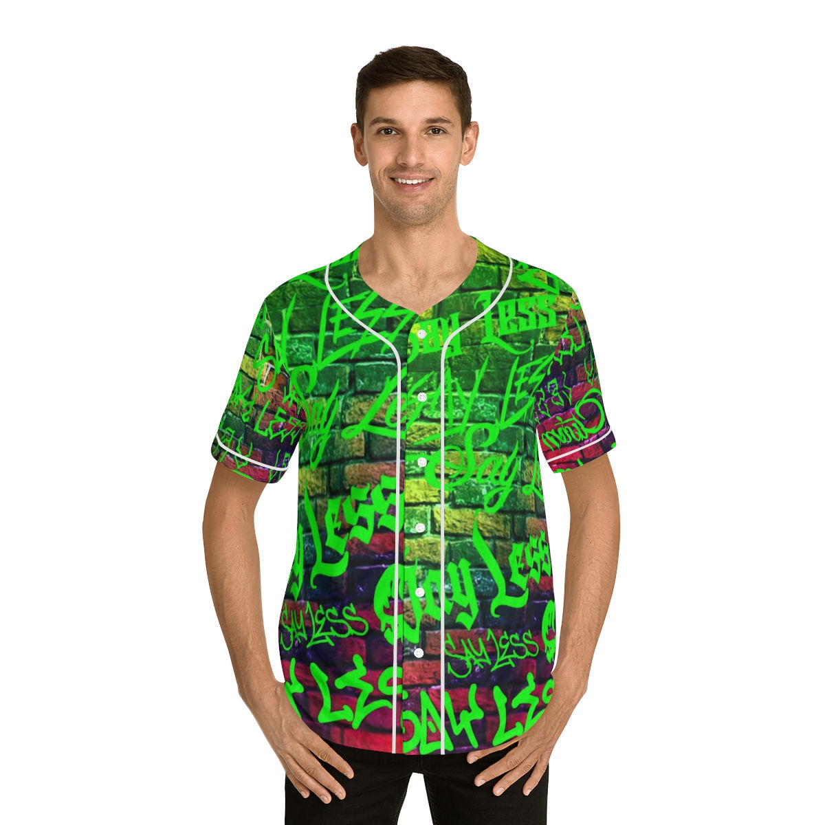 Sayless Men's Baseball Jersey (AOP)