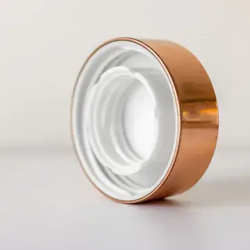 Thumbnail: Rose Gold Lids Crystal Base + Tea Infuser lid