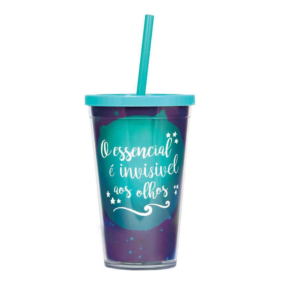 Copo Canudo 500ml - Pequeno Príncipe - Lumni