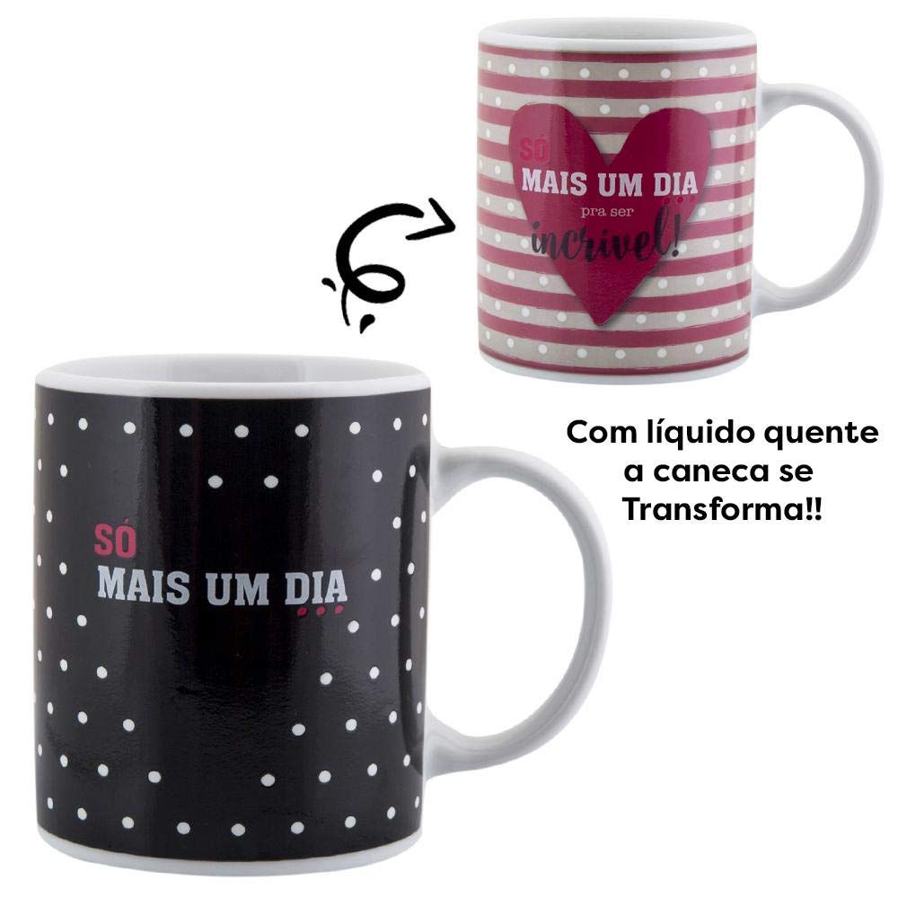 Detalhe da Caneca Termossensível - Dia Incrível - ArteNac