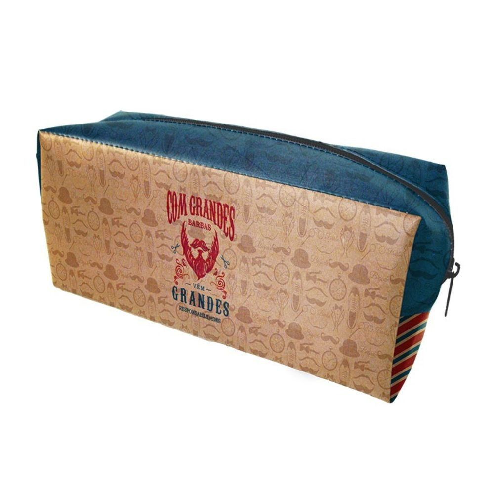 Necessaire Masculina Grandes Barbas - Kathavento - Lado A