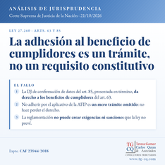 La Corte reconoció los beneficios de contribuyente cumplidor a quien presentó en término la confirmación de datos de la Ley 27.260