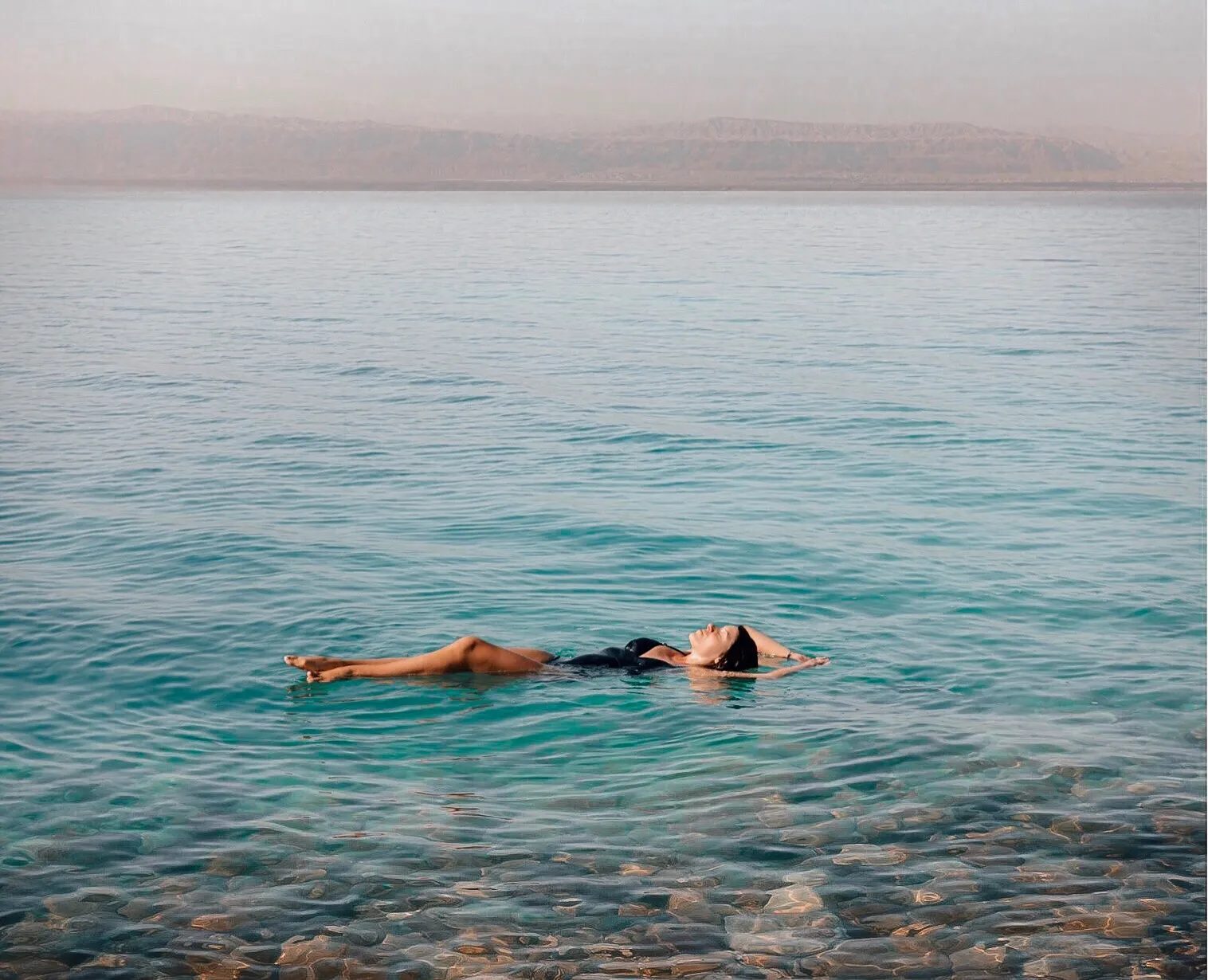 Dead Sea floating