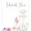 Thumbnail: Thank You Card - "Thank You" adorned with delicate pastel wildflowers at the bottom