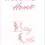 Thumbnail: New Baby Card Front - "Welcome Home Baby Girl" features delicate pastel tones, graceful script, and floral detail