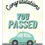 Thumbnail: Congratulations Card - "Congratulations you passed" script with a cheerful graphic mint-green car cruising on a simple road