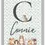 Thumbnail: Personalised Poster Print - Large monogram and "child's name" below, backdrop with firs and woodland animals present