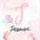 Thumbnail: Personalised Poster Print without frame - Large monogram with "Child's name" with magical unicorns, balloon, stars and clouds