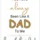 Thumbnail: Father's Day Card Front - "You have always been like a Dad to me - Happy Fathers Day" in gold and black text on a white back
