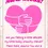 Thumbnail: Get Well Soon Card Front - "Aww bless!" with a pink heart wrapped in arms hugging - see main page for full script