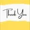 Thumbnail: Thank You Card Front - "Thank You" featuring a yellow ripped-paper styled design