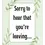 Thumbnail: Leaving Card - "Sorry to hear that you're leaving..." features a soft green background with foliage frame