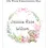 Thumbnail: Christening Card 02 - Sweet teddy bear nestled within a delicate floral wreath, pastel balloons and a sweet pink bow