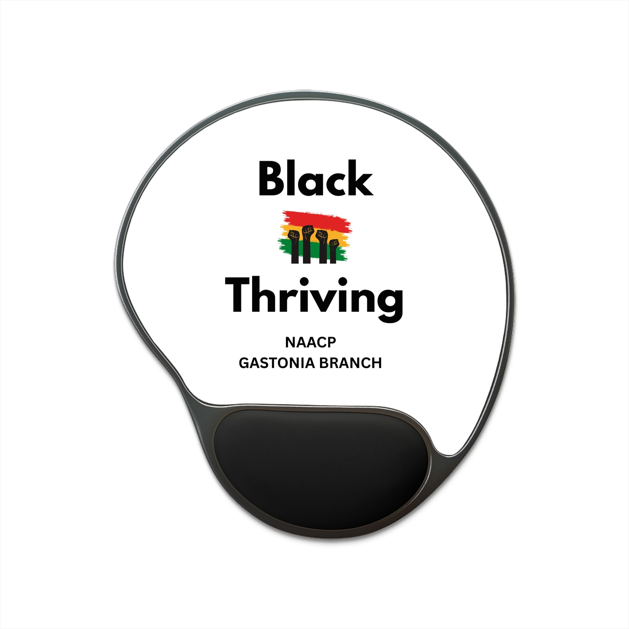 Black Thriving Ergonomic Mouse Pad with Wrist Rest