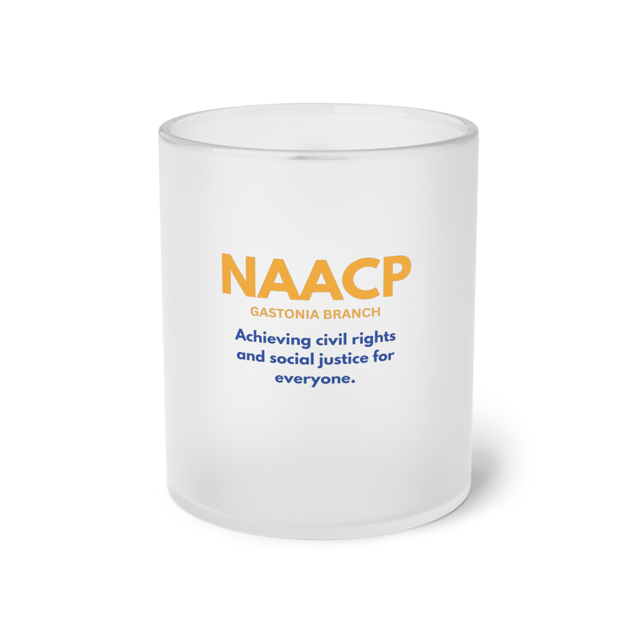 NAACP Frosted Glass Mug - Social Justice & Civil Rights Tea/Coffee Cup