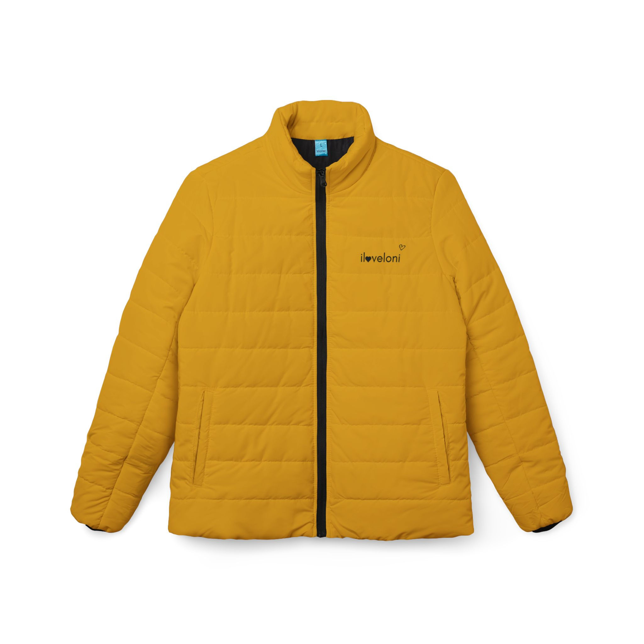 Women’s Yellow Quilted Puffer Jacket — Lightweight Insulated Coat