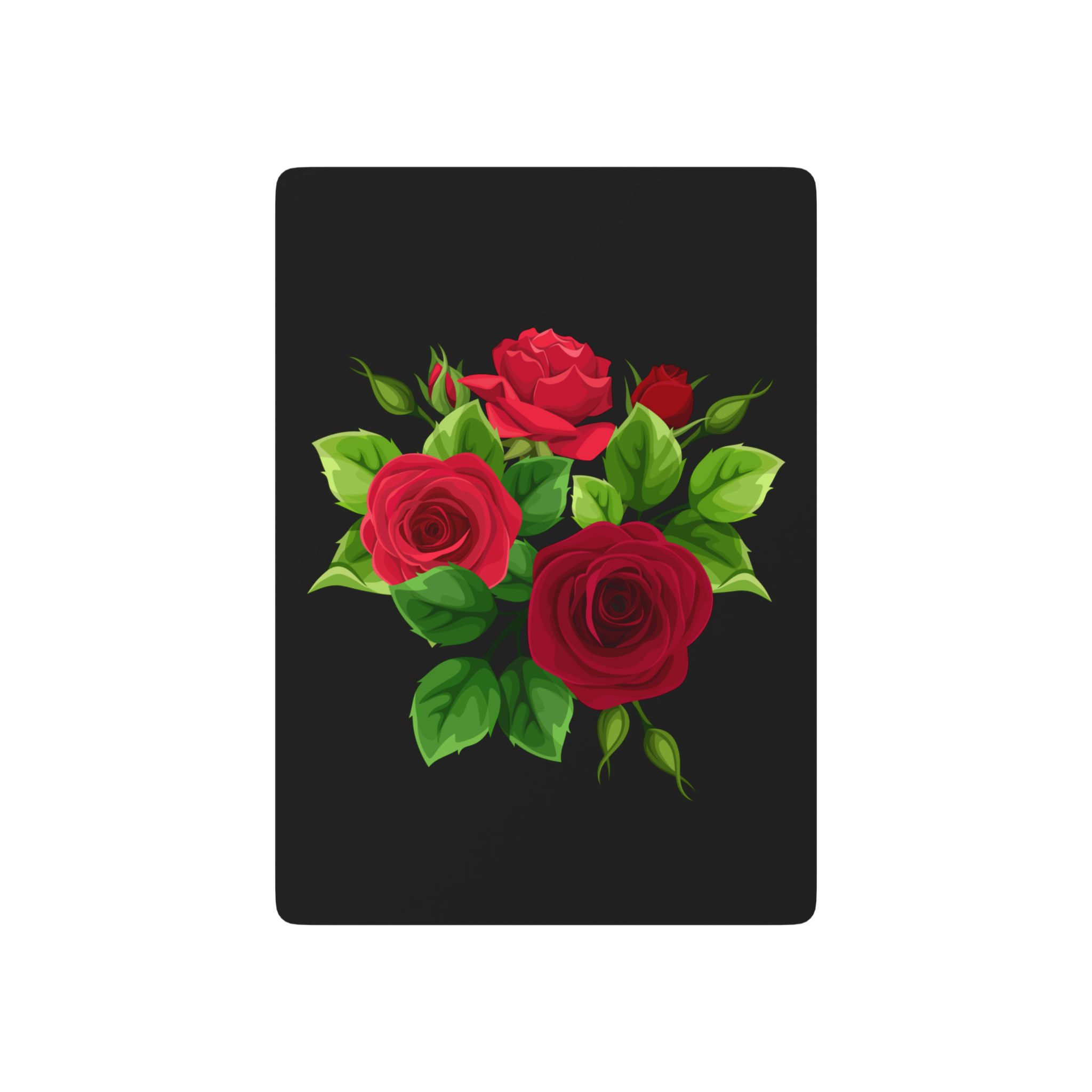 Rose Poker Playing Cards — Elegant Rose Back Design, Classic Spade Ace Deck