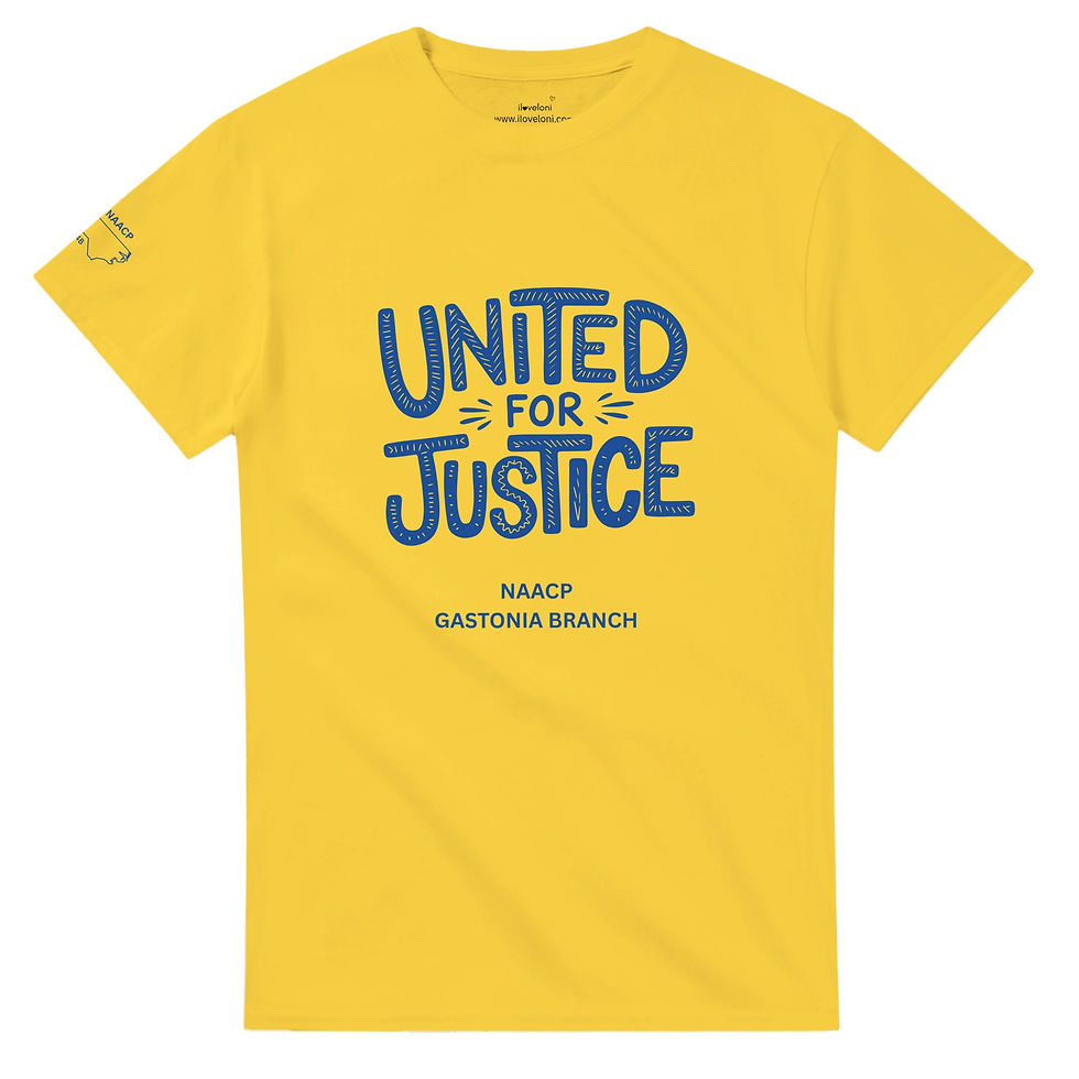Thumbnail: NAACP United for Justice- Heavyweight Unisex Crewneck T-shirt | Gildan® 5000