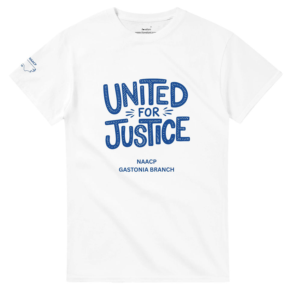 Thumbnail: NAACP United for Justice- Heavyweight Unisex Crewneck T-shirt | Gildan® 5000
