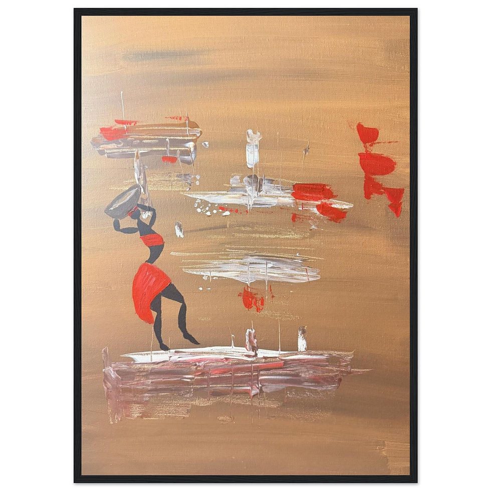 Thumbnail: Water Lady- Premium Semi-Glossy Paper Wooden Framed Poster