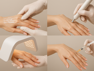 Mãos bem cuidadas e unhas naturais evidenciam saúde e feminilidade. A estética das mãos também é parte essencial da beleza pessoal.