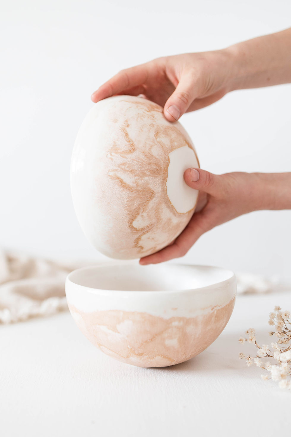 Thumbnail: Beachware Handmade Ceramic Creamy White Cereal Bowl