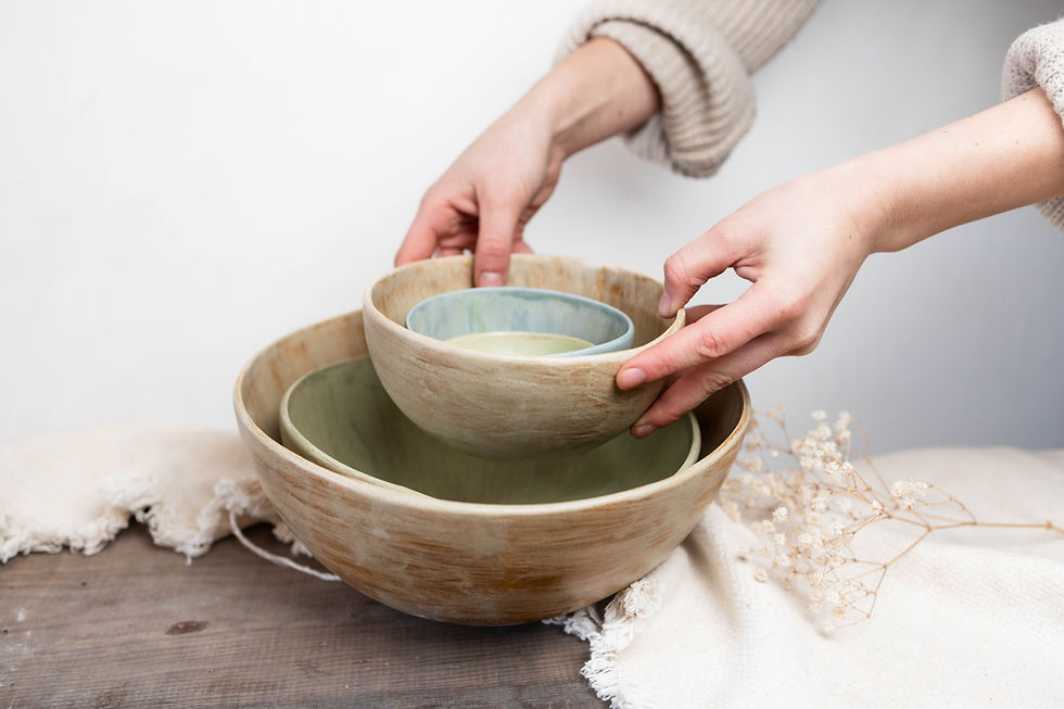 Thumbnail: Multi-color Nesting Bowl Serving Set