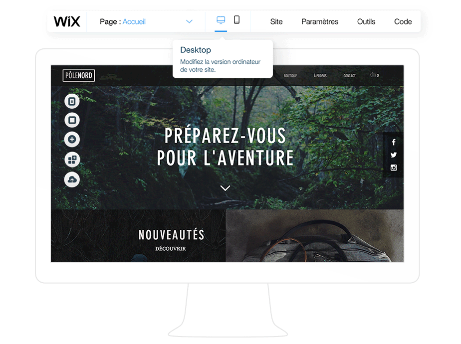 Site internet Wix