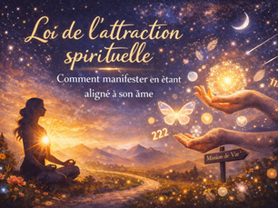 🧲 Loi de l’attraction spirituelle : comment manifester en étant aligné à son âme
