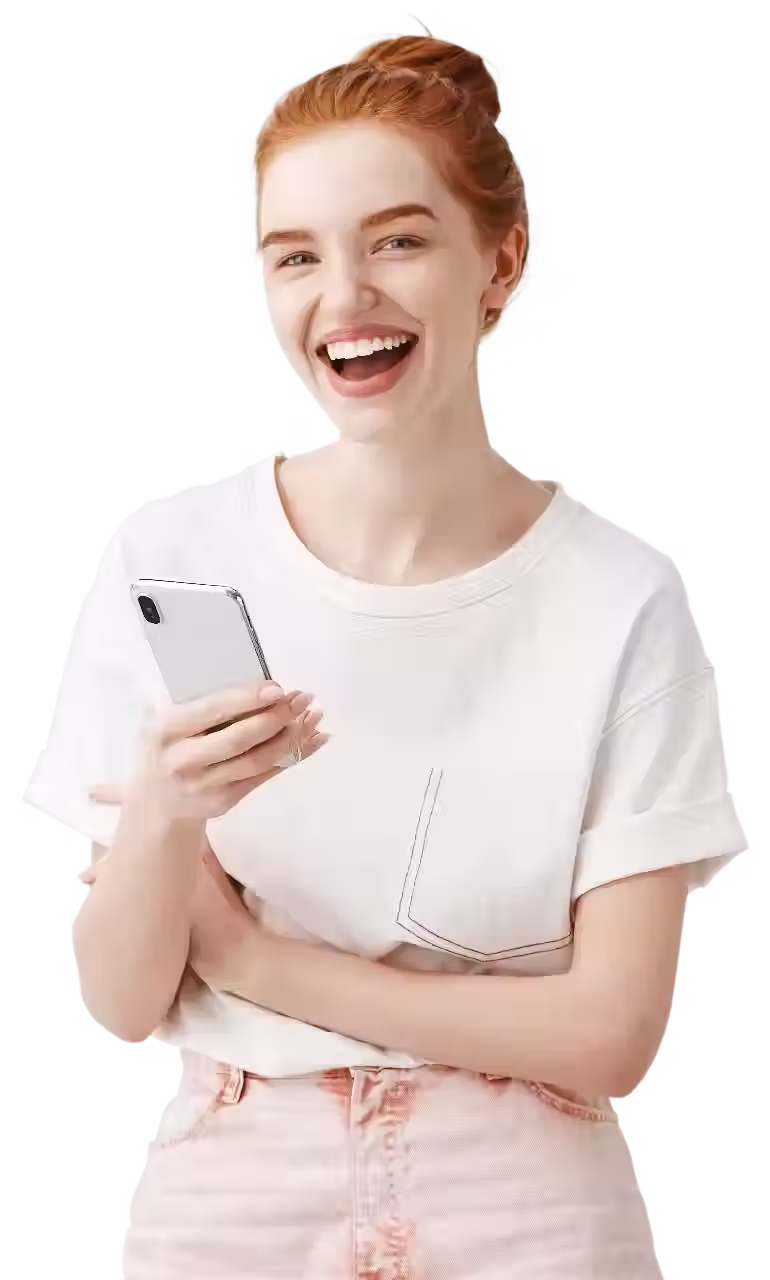 redhead-girl-using-mobile-phone